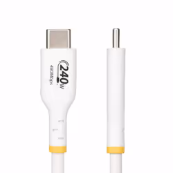 StarTech.com 4m White USB-C Charging Cable, USB-IF Certified USB C Cable, 240W PD EPR, USB 2.0 Type-C Laptop Charger Cord, USB-C Data Transfer Cable, TPE Jacket