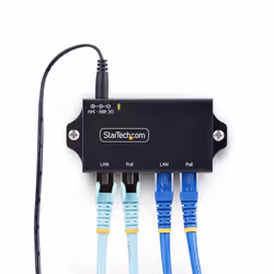 StarTech.com 2-Port Gigabit Midspan PoE+ Injector, 10/100/1000Mbps, PoE+ (802.3af/at), 30W, 1Gbps Ethernet, Wall Mountable, Unmanaged Inline Power Over Ethernet - Additional view 7