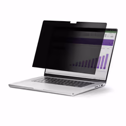 StarTech.com 17-inch 16:10 Flip-Up Privacy Screen with Touch, Anti-Glare Blue Light Filter, Laptop Monitor Screen Protector, ...