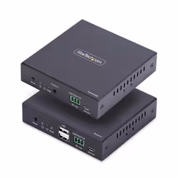 StarTech.com HDMI KVM Extender Over IP Network, 4K 60Hz, Driverless, HDMI and USB Over Ethernet/CAT6, AVoIP, Transmitter and  ...
