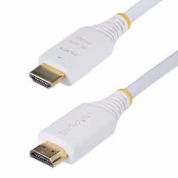 StarTech.com 10ft (3m) Premium Certified High Speed HDMI Cable, 4K 60Hz/1440p 144Hz, HDR10/HDCP 2.2/ARC, 18Gbps, UHD HDMI 2.0 Cord for TV/Monitor/Display, TPE Jacket, White - Additional view 2