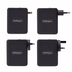 StarTech.com 140W USB-C Wall Charger, 3x USB-C/1x USB-A, PD 3.1 International GaN Power Adapter for MacBook/Dell XPS/Inspiron - Additional view 5