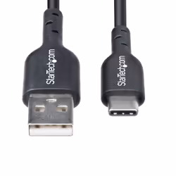 StarTech.com 3ft (1m) USB-A to USB-C Charging Cable, Charge & Sync, 3A, USB 2.0, TPE Jacket - Black USB Charging Cord - Additional view 6