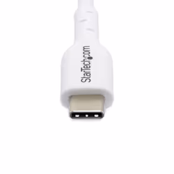 StarTech.com 2m (6.6ft) White USB-C Charging Cable, USB C Cable, USB 2.0 Type-C Laptop Charger Cord, 60W 3A Power Delivery, TPE Jacket, USB-C Data Transfer Cable, M/M - Additional view 5