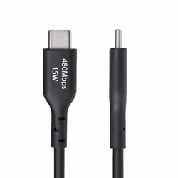 StarTech.com 6.6ft (2m) USB-A to USB-C Charging Cable, Charge & Sync, 3A, USB 2.0, TPE Jacket - Black USB Charging Cord