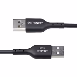StarTech.com 6.6ft (2m) USB-A to USB-C Charging Cable, Charge & Sync, 3A, USB 2.0, TPE Jacket - Black USB Charging Cord - Additional view 4