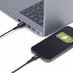 StarTech.com 6.6ft (2m) USB-A to USB-C Charging Cable, Charge & Sync, 3A, USB 2.0, TPE Jacket - Black USB Charging Cord - Additional view 8