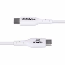 StarTech.com 6.6ft (2m) USB-A to USB-C Charging Cable, Charge & Sync, 3A, USB 2.0, TPE Jacket - White USB Charging Cord - Additional view 5
