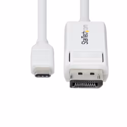 StarTech.com 6ft (2m) USB-C to DisplayPort 1.2 Cable, Bidirectional, 4K 60Hz, White Video Adapter Cord for Apple MacBook Pro / Air M1 M2 M3 M4, Mac Mini / Studio, Thunderbolt Compatible - Additional view 5