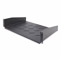 StarTech.com 2U Vented Server Rack Shelf, 12" (31.5cm) Mounting Depth, Cantilever Tray For 19" Rack/Cabinet, Heavy-Duty Steel ...