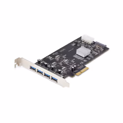 StarTech.com 4-Port USB PCIe Card, USB 3.2 5Gbps, PCI Express Expansion Card with 4x Independent USB Controllers, 4x USB-A Po ...