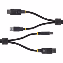 StarTech.com 10ft (3m) DisplayPort and USB 5Gbps KVM Cable, 4K 60Hz, Universally Compatible DP 1.2/USB 3.0 Combo Cable for KVM Switches