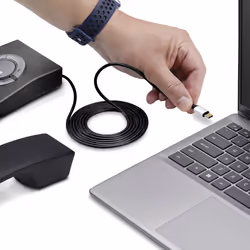 StarTech.com UR9-HEADSET-ADAPTER cable gender changer USB-C RJ-9 Black - Additional view 3