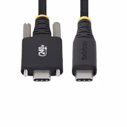 StarTech.com 10ft (3m) USB-C Charging Cable, Side Screw Locking, 240W (5A) PD EPR, Silicone Jacket w/Braided Nylon, USB 2.0 Laptop Charger Cable, USB-IF Certified, Rugged USB-C Charging Cord - Additional view 6
