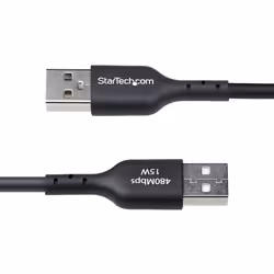StarTech.com 3m (9.8ft) USB-A to USB-C Charging Cable, Charge & Sync, 3A, USB 2.0, TPE Jacket - Black USB Charging Cord - Additional view 4