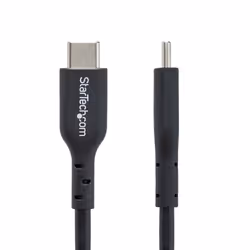 StarTech.com 13ft (4m) USB-C Charging Cable, Charge & Sync, 60W (3A) PD, USB 2.0 Laptop Charger Cable, TPE Jacket - Black USB C Charging Cord