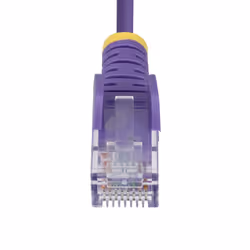 StarTech.com 1m Purple Slim CAT6 Ethernet Cable, Snagless, 100W PoE, UTP, LSZH, 28AWG Pure Bare Copper Wire, Slim RJ45 Network Patch Cord w/Strain Reliefs, Fluke Tested - Additional view 4