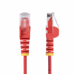 StarTech.com 2m Red Slim CAT6 Ethernet Cable, Snagless, 100W PoE, UTP, LSZH, 28AWG Pure Bare Copper Wire, Slim RJ45 Network Patch Cord w/Strain Reliefs, Fluke Tested - Additional view 2