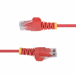 StarTech.com 2m Red Slim CAT6 Ethernet Cable, Snagless, 100W PoE, UTP, LSZH, 28AWG Pure Bare Copper Wire, Slim RJ45 Network Patch Cord w/Strain Reliefs, Fluke Tested - Additional view 3