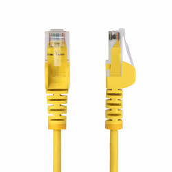 StarTech.com 2m Yellow Slim CAT6 Ethernet Cable, Snagless, 100W PoE, UTP, LSZH, 28AWG Pure Bare Copper Wire, Slim RJ45 Network Patch Cord w/Strain Reliefs, Fluke Tested - Additional view 2
