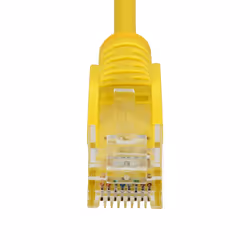 StarTech.com 2m Yellow Slim CAT6 Ethernet Cable, Snagless, 100W PoE, UTP, LSZH, 28AWG Pure Bare Copper Wire, Slim RJ45 Network Patch Cord w/Strain Reliefs, Fluke Tested - Additional view 4