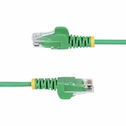 StarTech.com 3m Green Slim CAT6 Ethernet Cable, Snagless, 100W PoE, UTP, LSZH, 28AWG Pure Bare Copper Wire, Slim RJ45 Network Patch Cord w/Strain Reliefs, Fluke Tested - Additional view 3
