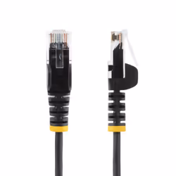 StarTech.com 5m Black Slim CAT6 Ethernet Cable, Snagless, 100W PoE, UTP, LSZH, 28AWG Pure Bare Copper Wire, Slim RJ45 Network Patch Cord w/Strain Reliefs, Fluke Tested - Additional view 2