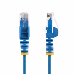 StarTech.com 5m Blue Slim CAT6 Ethernet Cable, Snagless, 100W PoE, UTP, LSZH, 28AWG Pure Bare Copper Wire, Slim RJ45 Network Patch Cord w/Strain Reliefs, Fluke Tested - Additional view 2