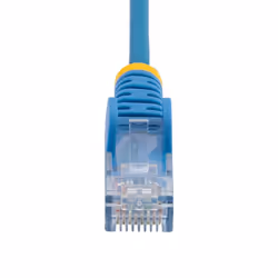 StarTech.com 5m Blue Slim CAT6 Ethernet Cable, Snagless, 100W PoE, UTP, LSZH, 28AWG Pure Bare Copper Wire, Slim RJ45 Network Patch Cord w/Strain Reliefs, Fluke Tested - Additional view 4