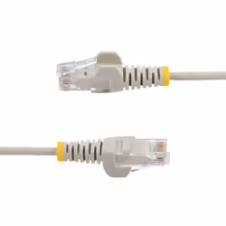 StarTech.com 7m Gray Slim CAT6 Ethernet Cable, Snagless, 100W PoE, UTP, LSZH, 28AWG Pure Bare Copper Wire, Slim RJ45 Network Patch Cord w/Strain Reliefs, Fluke Tested - Additional view 3