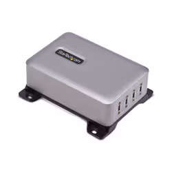 StarTech.com 4-Port Multi-Device USB-C Charger, 240W Total, Single Port 140W EPR, PD 3.1, Screw Locking Ports, Boardrooms, Br ...