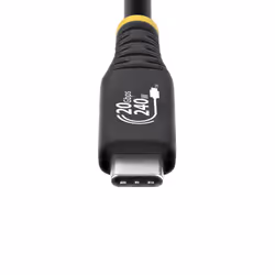 StarTech.com 2m (6ft) USB4 Cable, 20Gbps, USB-IF Certified USB-C Cable, 240W PD EPR, 4K 120Hz DP 1.4, TPE Jacket, Black USB-C Cord - Additional view 4