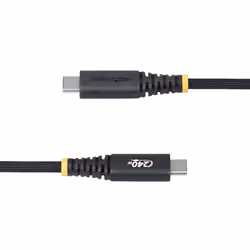 StarTech.com 1m (3.3ft) USB-C Charging Cable, 240W (5A) PD EPR, Dual-Layer Silicone/Braided Jacket, USB 2.0 Laptop Charger Cable, USB-IF Certified, Rugged USB-C Charging Cord
