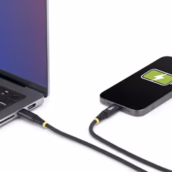 StarTech.com 2m (6.6ft) USB-C Charging Cable, 240W (5A) PD EPR, Dual-Layer Silicone/Braided Jacket, USB 2.0 Laptop Charger Cable, USB-IF Certified, Rugged USB-C Charging Cord - Additional view 6