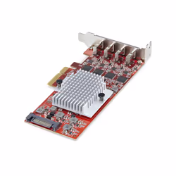 StarTech.com 4-Port USB Type-C PCIe Card, USB 3.2 10Gbps, USB-C PCI Express Expansion Card, 4x Independent USB Controllers, Windows/Linux/macOS, TAA-Compliant