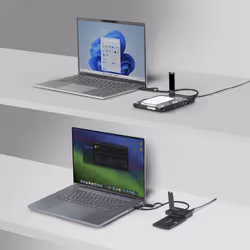 StarTech.com USB-C/USB-A to M.2 NVMe and 2.5in/3.5in SATA Adapter, 10Gbps, Tool-Free External SSD Hard Drive Reader, B+M/M-Key - Additional view 5
