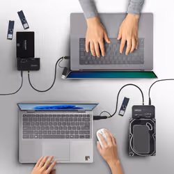 StarTech.com USB-C/USB-A to M.2 NVMe and 2.5in/3.5in SATA Adapter, 10Gbps, Tool-Free External SSD Hard Drive Reader, B+M/M-Key - Additional view 6