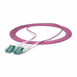 StarTech.com 50m (164ft) LC to LC (UPC) OM4 Multimode Fiber Optic Cable, Erika Violet, 50/125µm, 40G/100G, LOMMF/VCSEL, Uniboot Fiber Jumper Cord, OFNR Riser Rated - Additional view 5