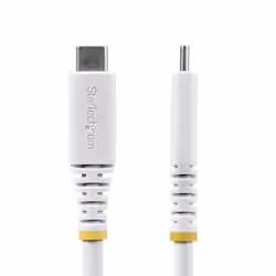StarTech.com 2m (6ft) USB4 Cable, 20Gbps, USB-IF Certified USB-C Cable, 240W PD EPR, 4K 120Hz DP 1.4, TPE Jacket, White USB-C Cord - Additional view 2