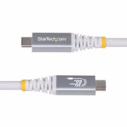 StarTech.com 3m (10ft) USB4 Cable, 20Gbps, USB-IF Certified USB-C Cable, 60W PD, 4K 120Hz DP 1.4, TPE Jacket, White USB-C Cord - Additional view 3