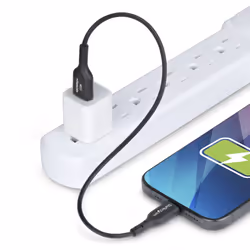 StarTech.com 1ft (30cm) USB-A to USB-C Charging Cable, Charge & Sync, 3A, USB 2.0, TPE Jacket - Black USB Charging Cord - Additional view 7
