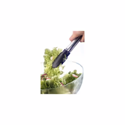 CUISIPRO Locking NonStick Nylon Tongs  One size  Black