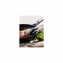 CUISIPRO Locking NonStick Nylon Tongs  One size  Black