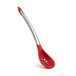 Cuisipro Silicone 12 Inch Slotted Spoon  Red