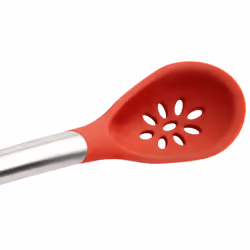 Cuisipro Silicone 12 Inch Slotted Spoon  Red