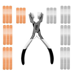 Ring Stamping Kit with Ring Bending Pliers and Copper and Aluminum Metal Stamping Blanks Ring Bending Tool for Ring Making Kit