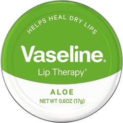 Vaseline Lip Therapy Lip Balm Tin  Aloe Vera  0.6 oz