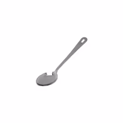 Genware NEV-300016 Serving Spoon, Stainless Steel, 16' With Hanging Hole