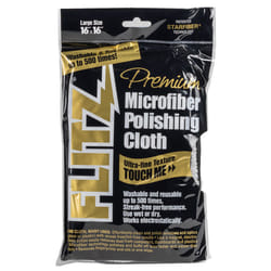 Flitz MC200 Thick 'n Thirsty 16" x 16" Silver Microfiber Polishing Cloth