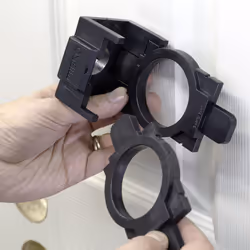 MIBRO 300681 Door Lock and Deadbolt Installation Kit  Made of Carbon Steel and Designed for Wood Doors  Black